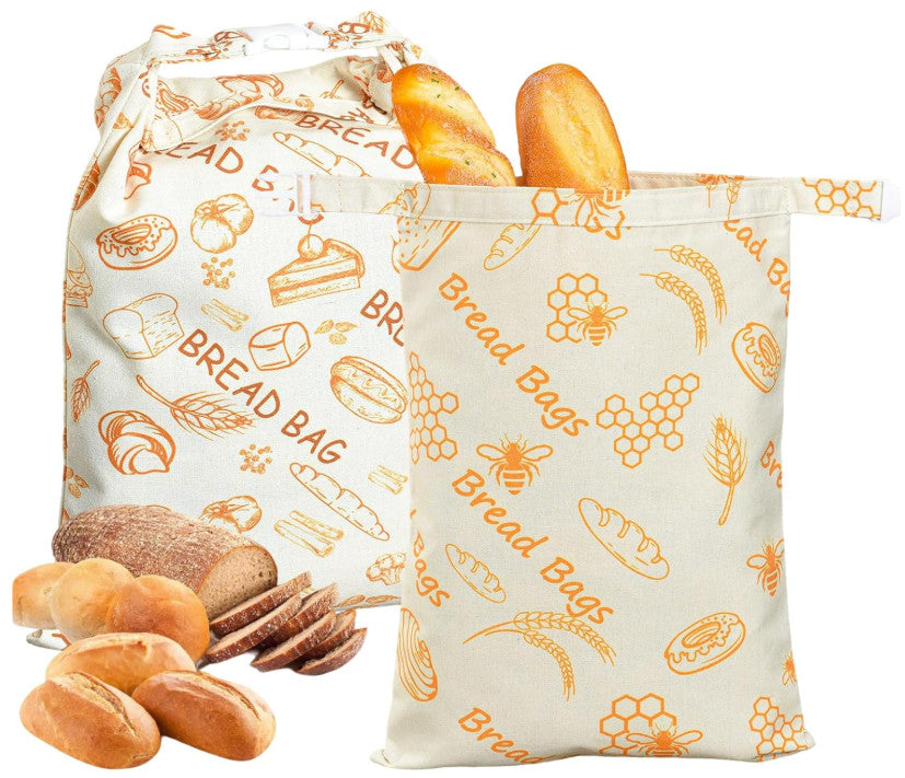 Loafguard Beeswax Bread Bag,Beeswax Bread Bags with Natural Bees Wax,Reusable