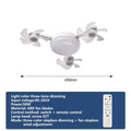 60W LED Ceiling Fan with Light Dimmable E27 Bedroom Living Room Fan Lamp Modern