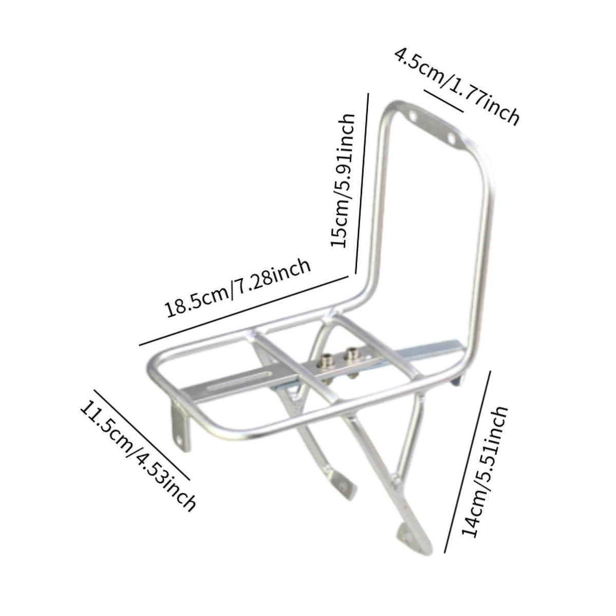 Front Rack Bike Front Carrier Rack for Road Bike Shopping Cycling  black