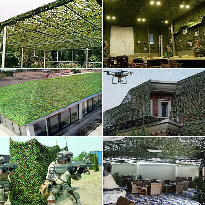 10M Camouflage Net Durable Camo Net for Hunting, Shooting Camping Shelter Cover