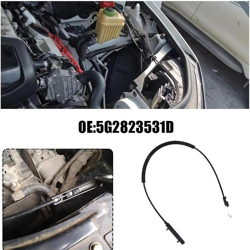 RHD Bonnet Hood Release Cable For VW Golf Mk7 2013-18 Passat B8 15-18 5G2823531D