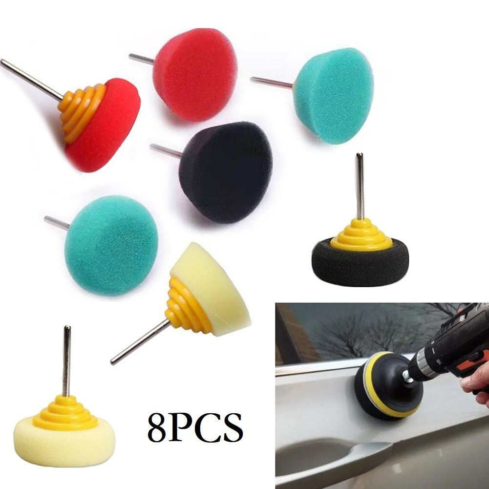 Foam Drill Polishing Pads Buffing Wheel 3mm Shank Diameter 40mm Diameter