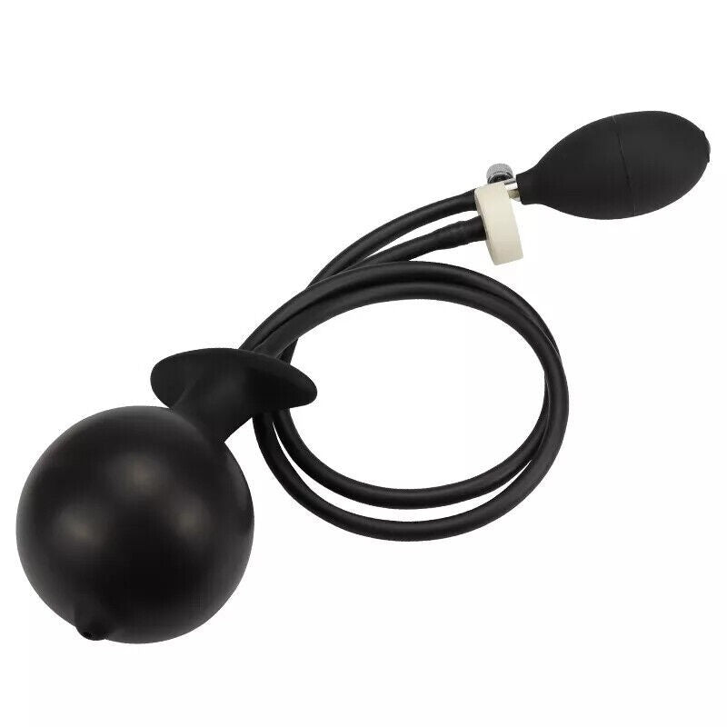 Pair of Inflatable Anal Enema Silicone Vaginal Dilator Pump Cleaner