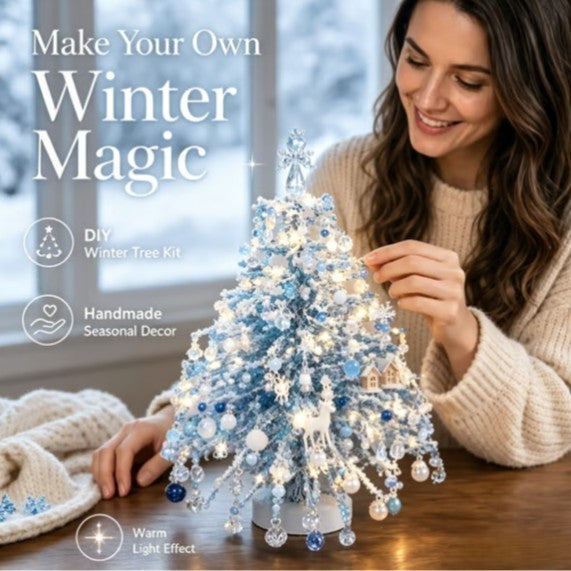 UK DIY Beaded Christmas Tree Kit, Handmade Colorful Bead Ornament Making Set