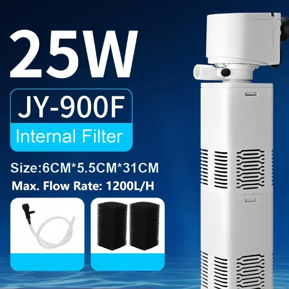 Fish Tank Filter 4-in-1 Internal Aquarium Filter 400-1800L/H Submersible Sponge