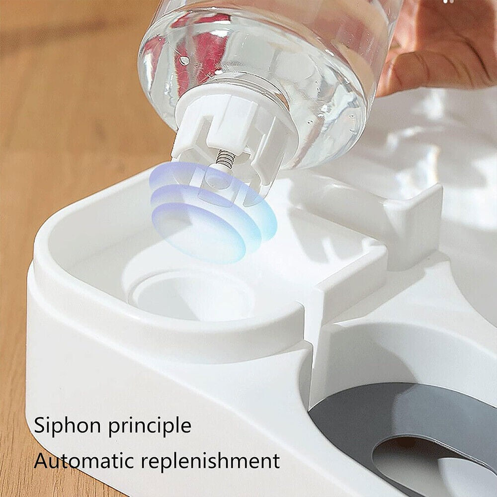 2 in 1 Automatic Cat Feeder Water Dispenser Dry Wet Pet Dog Puppy Food Dispenser