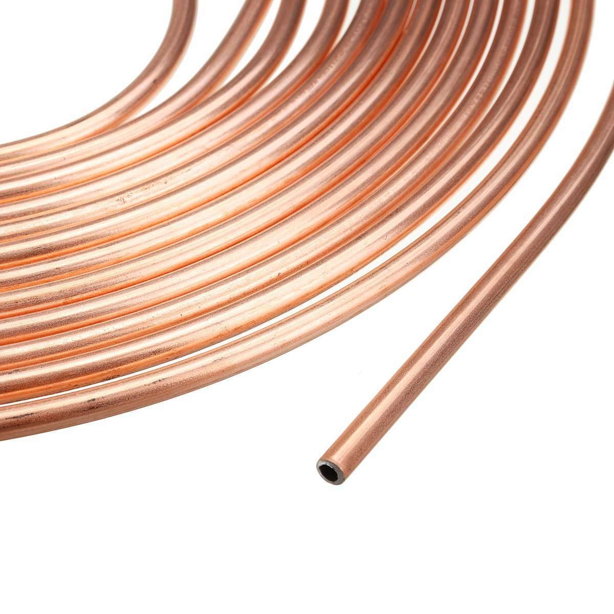 1 Roll 25ft 3/16" OD Copper Nickel Brake Line Pipe Tubing Tube Hose Kit For Car