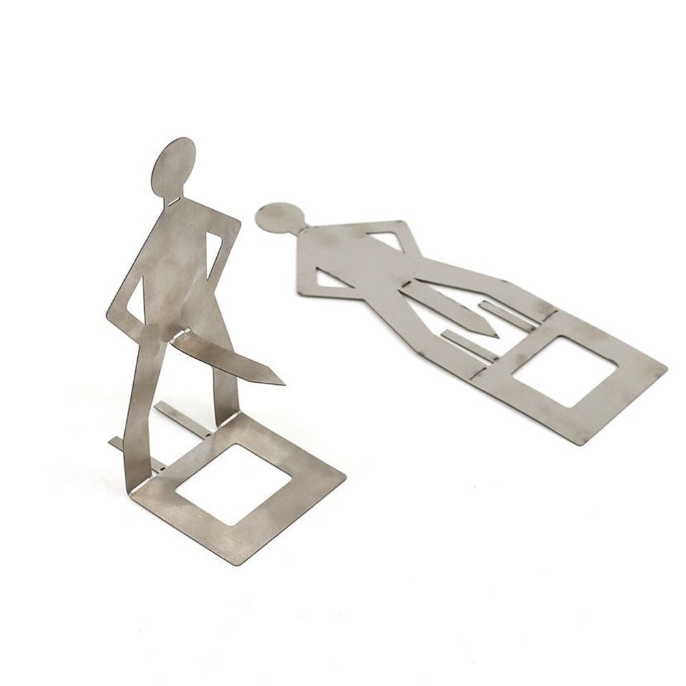 Funny 2-4PCS Hot Dog Holder Grill Rack Men Figure Rack Stands Foldable Roaster