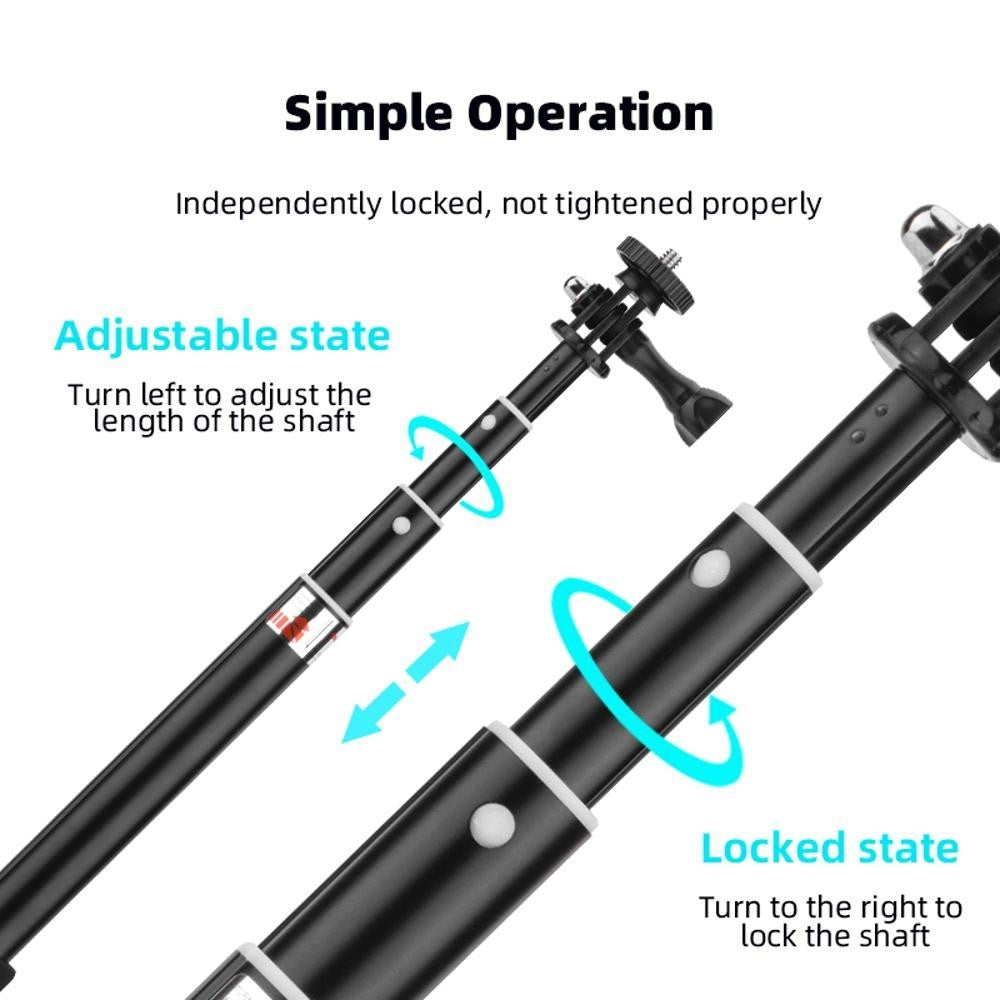 For DJI OSMO POCKET3 Extension Stick Sports Camera Extension Selfie Stick