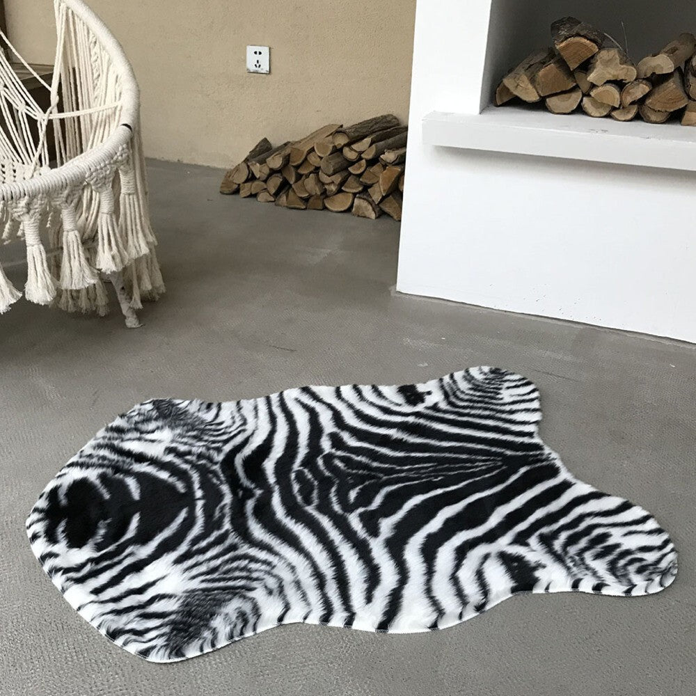 Zebra Floor Rug Animals Bath Mat Bedroom Ground Mat