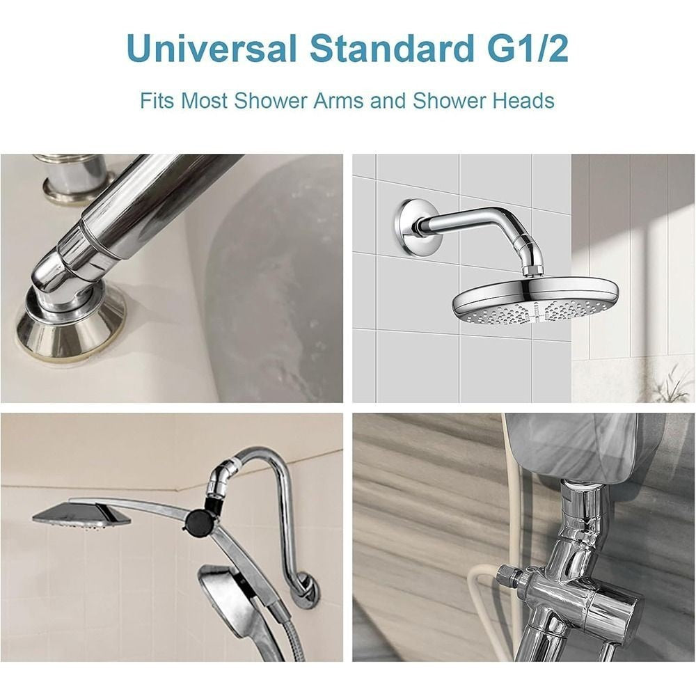 135 Degrees Shower Head Elbow Adapter Copper Adjust Bend Angle