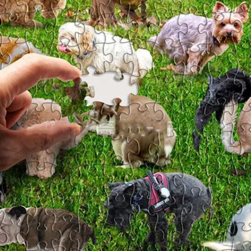 1000 Pieces Jigsaw Puzzle 101 Pooping Puppies Dogs Pooping Puzzles 　UK