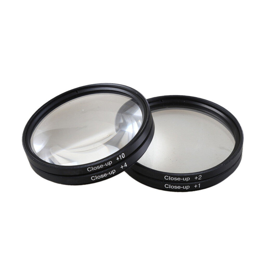 49/52/55/58/62/67/72/77mm +1+2+4+10 Close Up Macro Lens Optical Glass Filter Kit