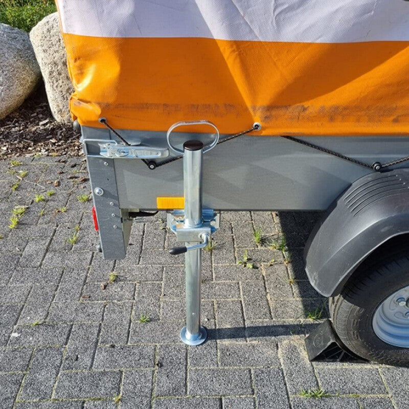 2X Trailer Leg Prop Stands and Clamps 48mmx700mm length Support Tube Caravan UK