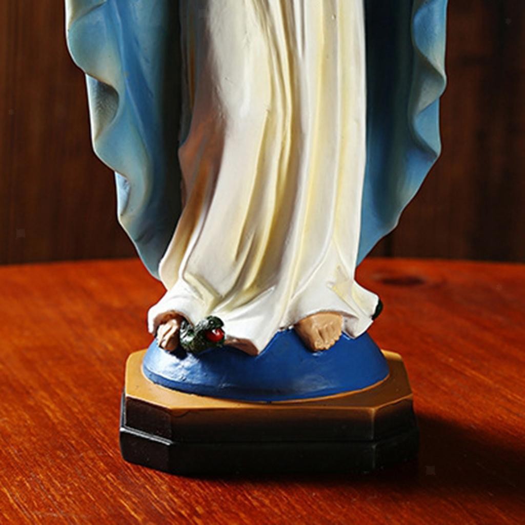 Blessed Saint Virgin Mary Statue Figure Our Lady of Loudes Figurine Sculpture