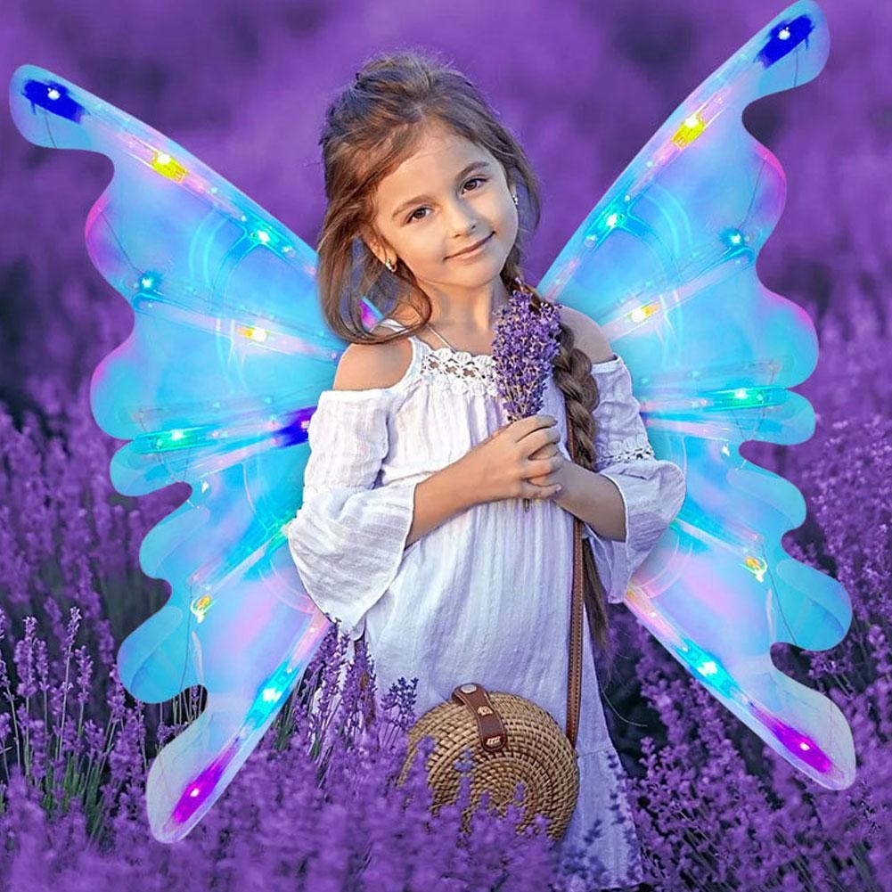 Electric Angel Wing Flapping Butterfly Wing LED Fairy Wing Costume for Kid