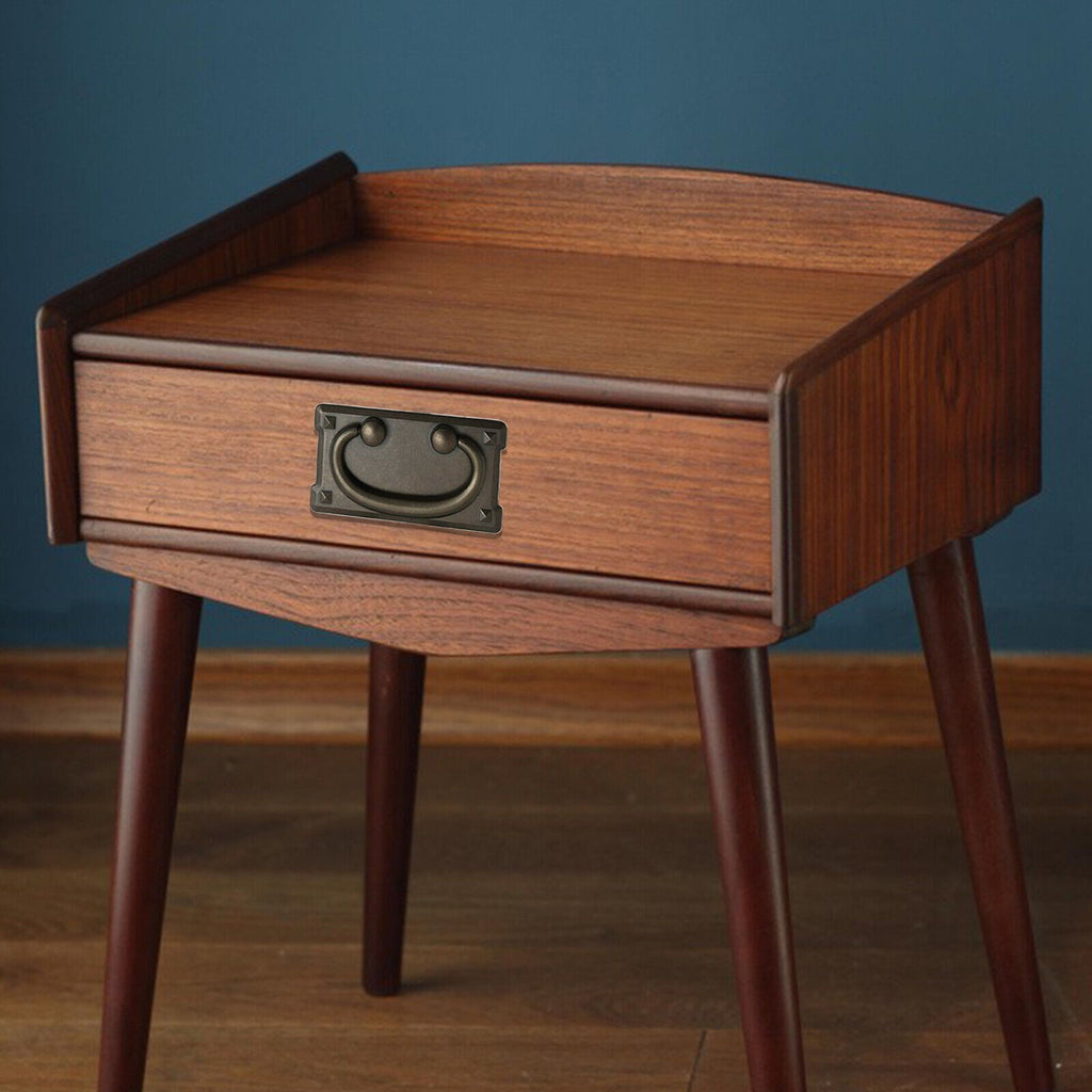 4/8Pcs Rustic Handle Oak Furniture Land Style Replacement Handle Black & Bronze