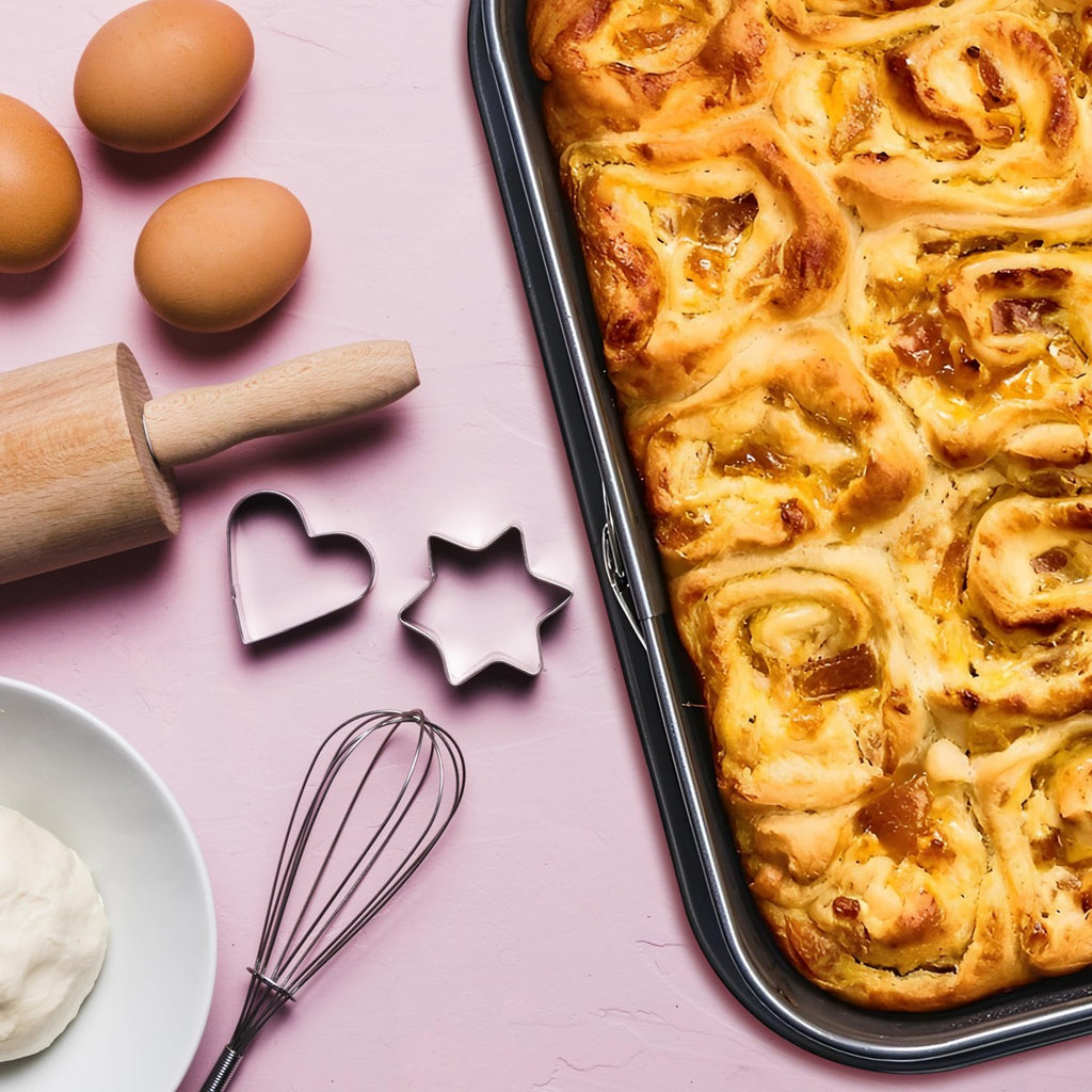 Cake Tin 39 x 28 cm Rectangular Non Stick Spring Form Baking Bake Tray Bakeware