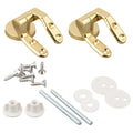 Zinc Alloy Gold Toilet For Seat Hinges Replacement Set for Lasting Use