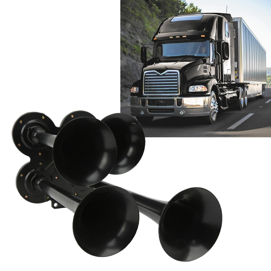 4 Trumpet Train horn kit Truck/UTV/ Impact Drill Train Horn 150DB