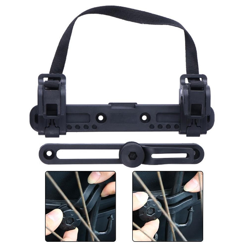 Bike Pannier Hook Kit with 7 Adjustable Positions for Optimal Side Bag Use