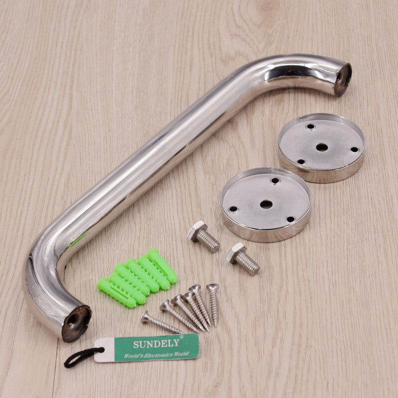 Grab Bar / Safety Support Hand Rail White Bathroom Metal Bath Shower Step
