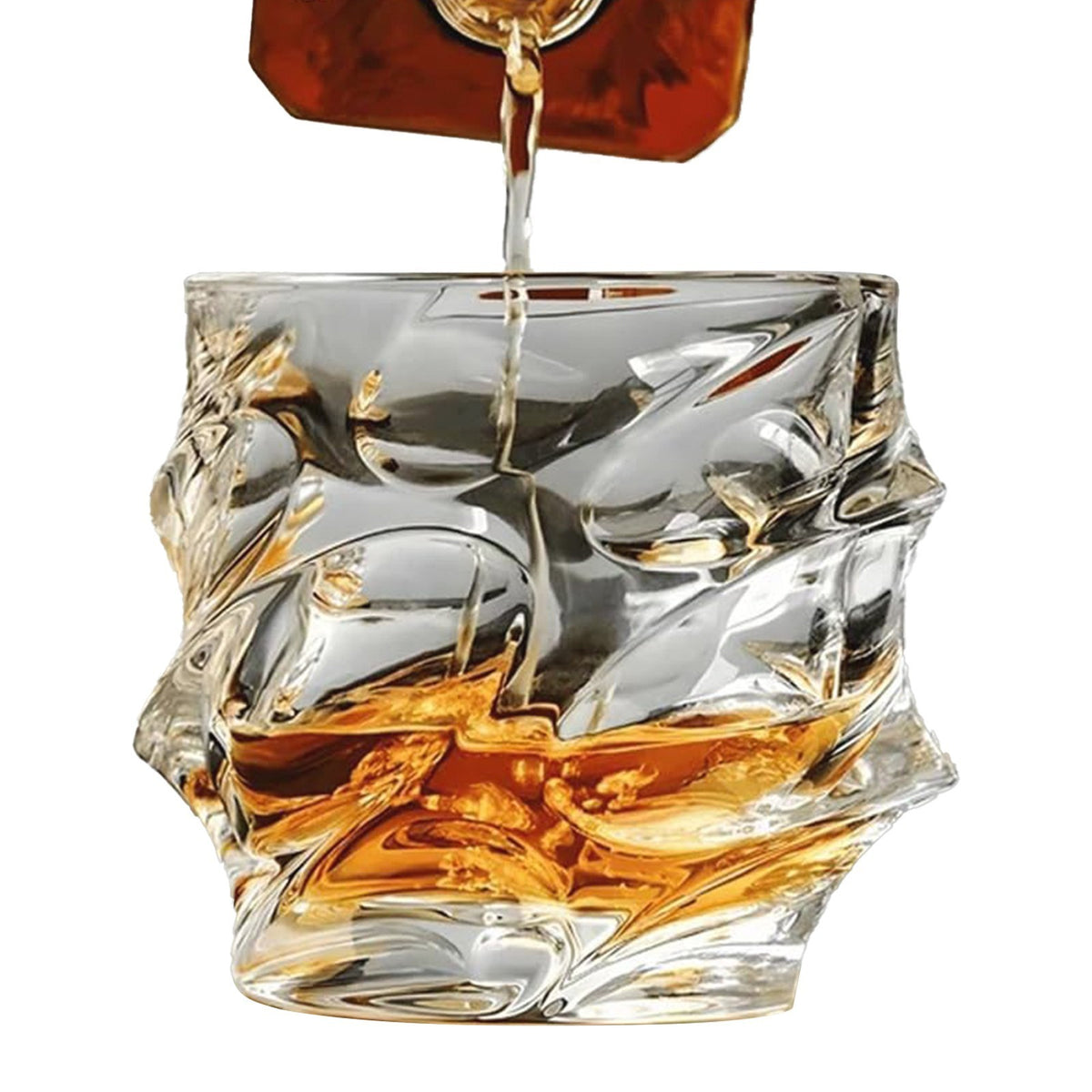 2pcs Glass Whiskey Glasses Japanese Crystal Whisky Glass Heavy Thick Bottom