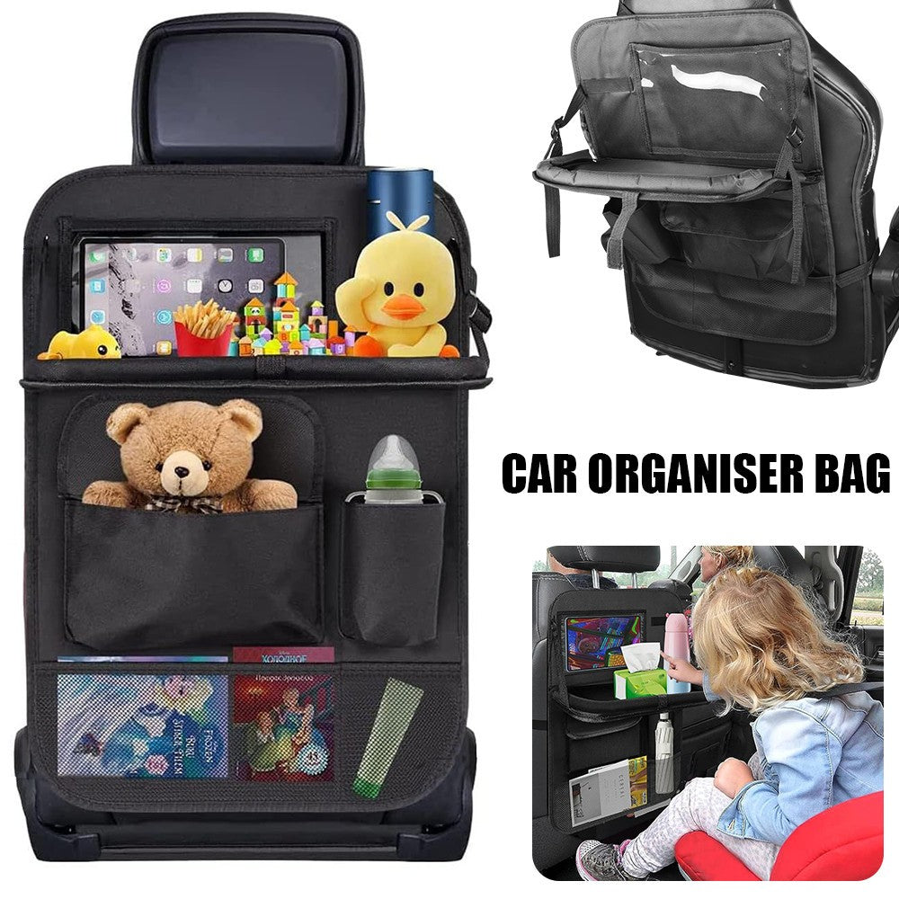 Car Seat Back Organiser Tidy Multi Pocket Storage Bag Organizer Holder Travel UK