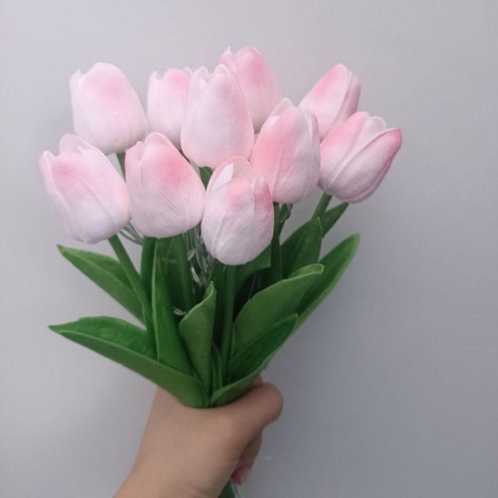10 Pack Artificial Tulip Flower LED Lamp Bedroom Atmosphere Night Light Gift