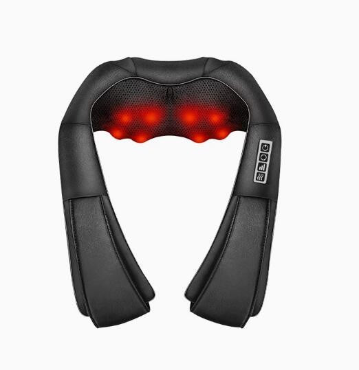 🔥Neck & Shoulder Massager Heated Back Body Massager Deep Tissue Electric Pillow