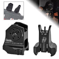 1 Pair D &D Flip-up Low Profile Metal Sight Folding Iron Sights Front / Rear Set