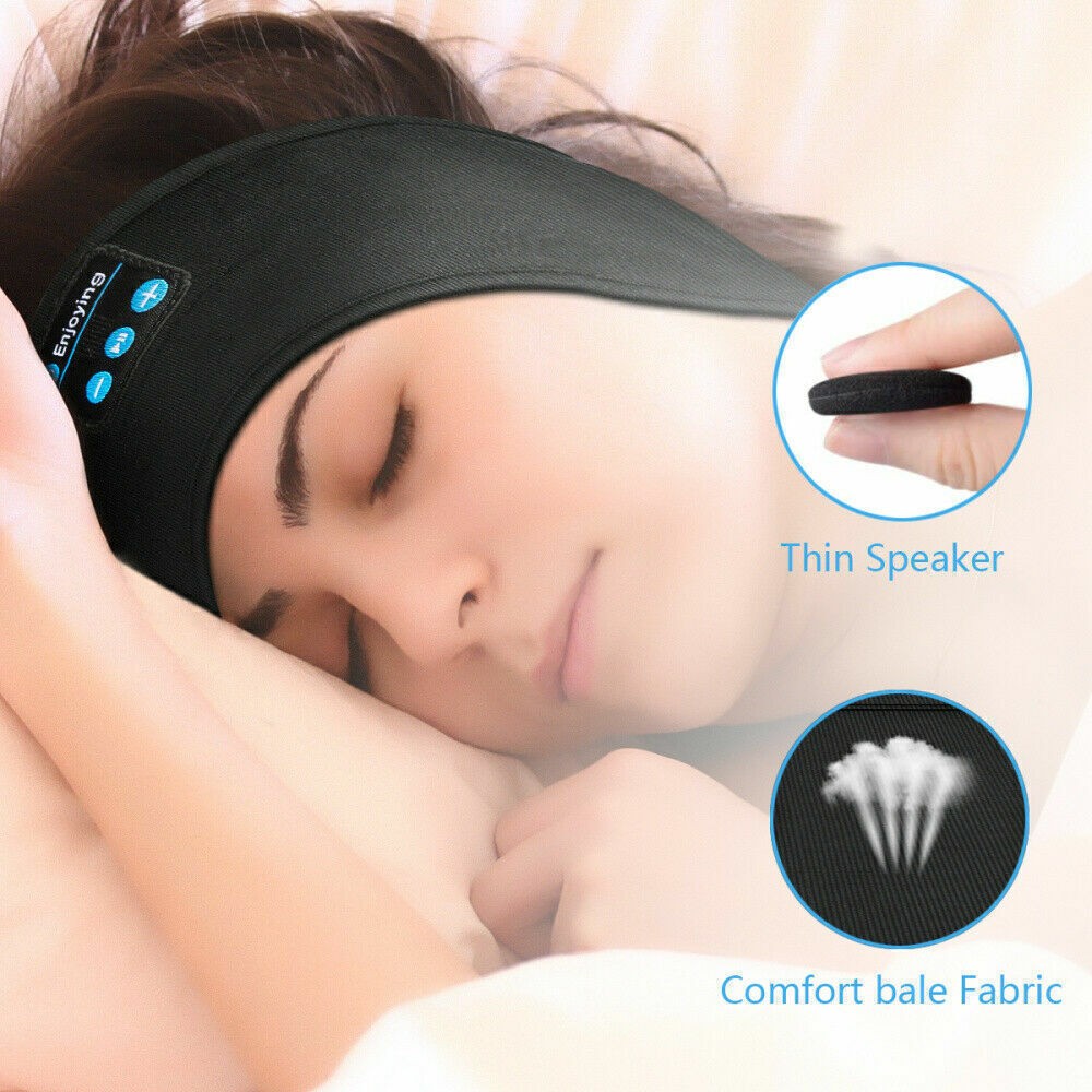 Bluetooth 5.0 Sleep Headphones Headband Wireless Soft Sleep Mask Earphones