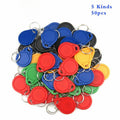 RFID 125KHz Writable Rewrite T5577 Keyfobs Proximity Access Tags 50 Pcs