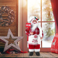 Christmas Santa Fabric Doll Decor Red Xmas Desktop Ornament for Party Decoration