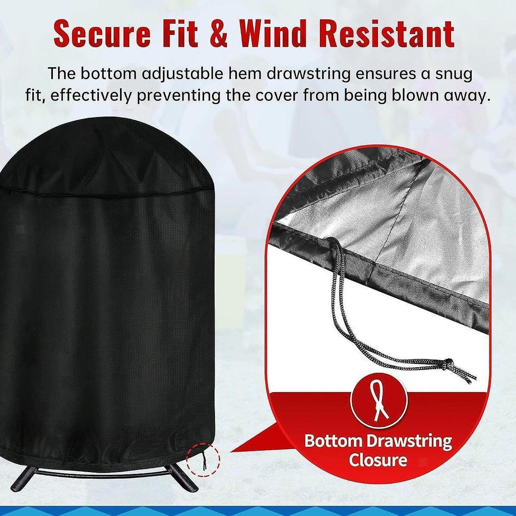 Grill Cover Small Barbecue Cover Waterproof Barrel Cover for All Season