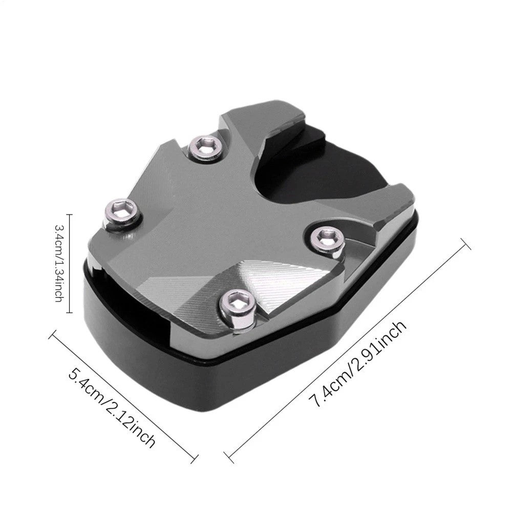 Kickstand Extender Foot Side Stand Extension Pad Support Plate Motorcycle Bikes