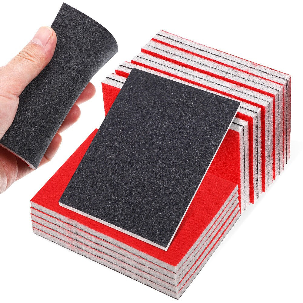 20 Pcs Sandpapers Sanding Sponge Sanding Pads Foam Fine Sanding Pads