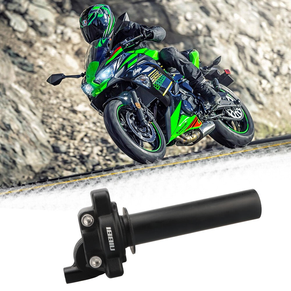 NIBBI 7/8'' Black Quick Action Throttle Twist Grip For Motorcycle Pit Dirt Bike
