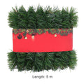 3-15m Christmas Natural Pine Green/Gold Tinsel Garland Ornament Xmas Party Decor