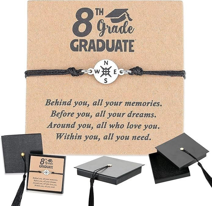 Unique Grad Cap Box 2026 Graduation Gifts for Her/Him-Adjustable Unisex Bracelet