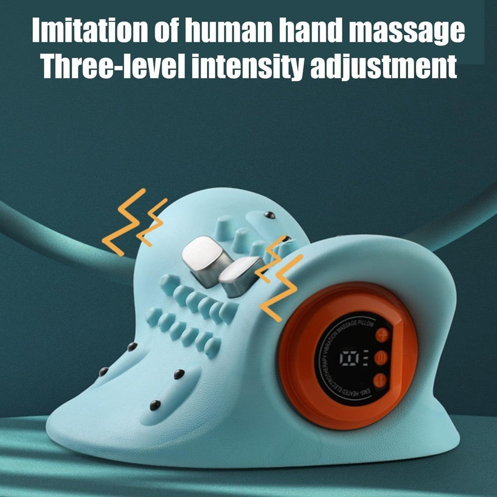 Therapist Neck Massager, Electric 4D with Heat, Ergonomic Angle for Deep