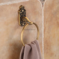 European Style Round Bath Towel Ring Holder Bathroom Towel Rack Clothes Hanger