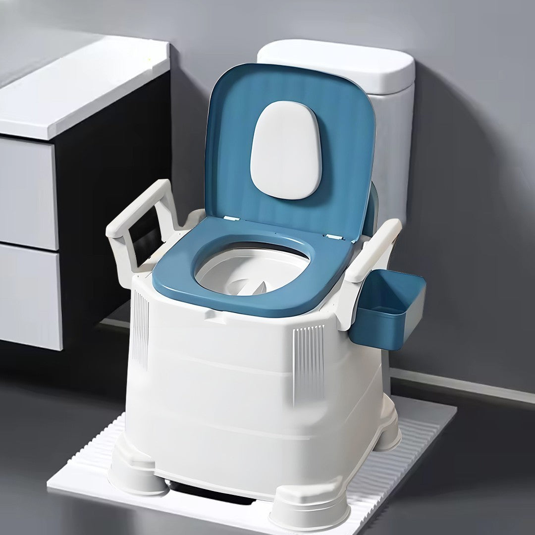 Mobile Odorless Adult Bedside Commode Detachable Armrests For Elderly Use
