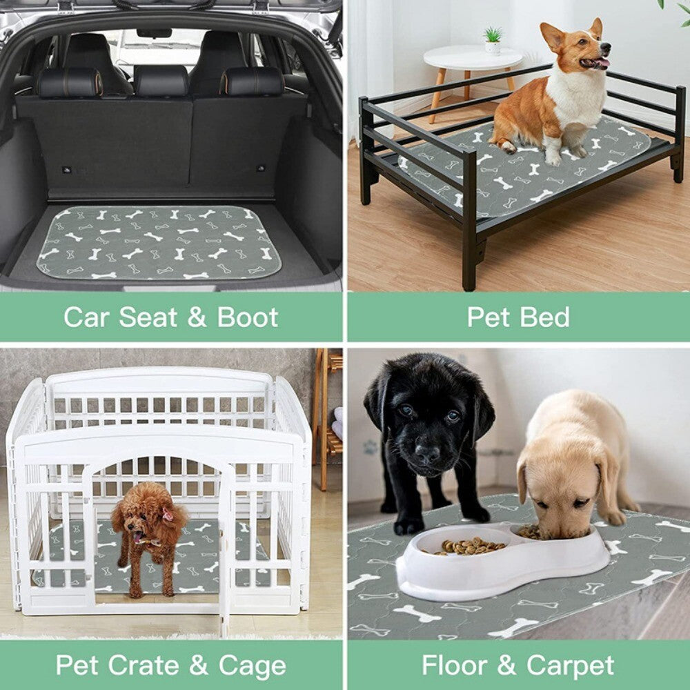 Washable Dog Pee Pads for Dogs - Super Absorbent Reusable Puppy Pads, 2 Pack