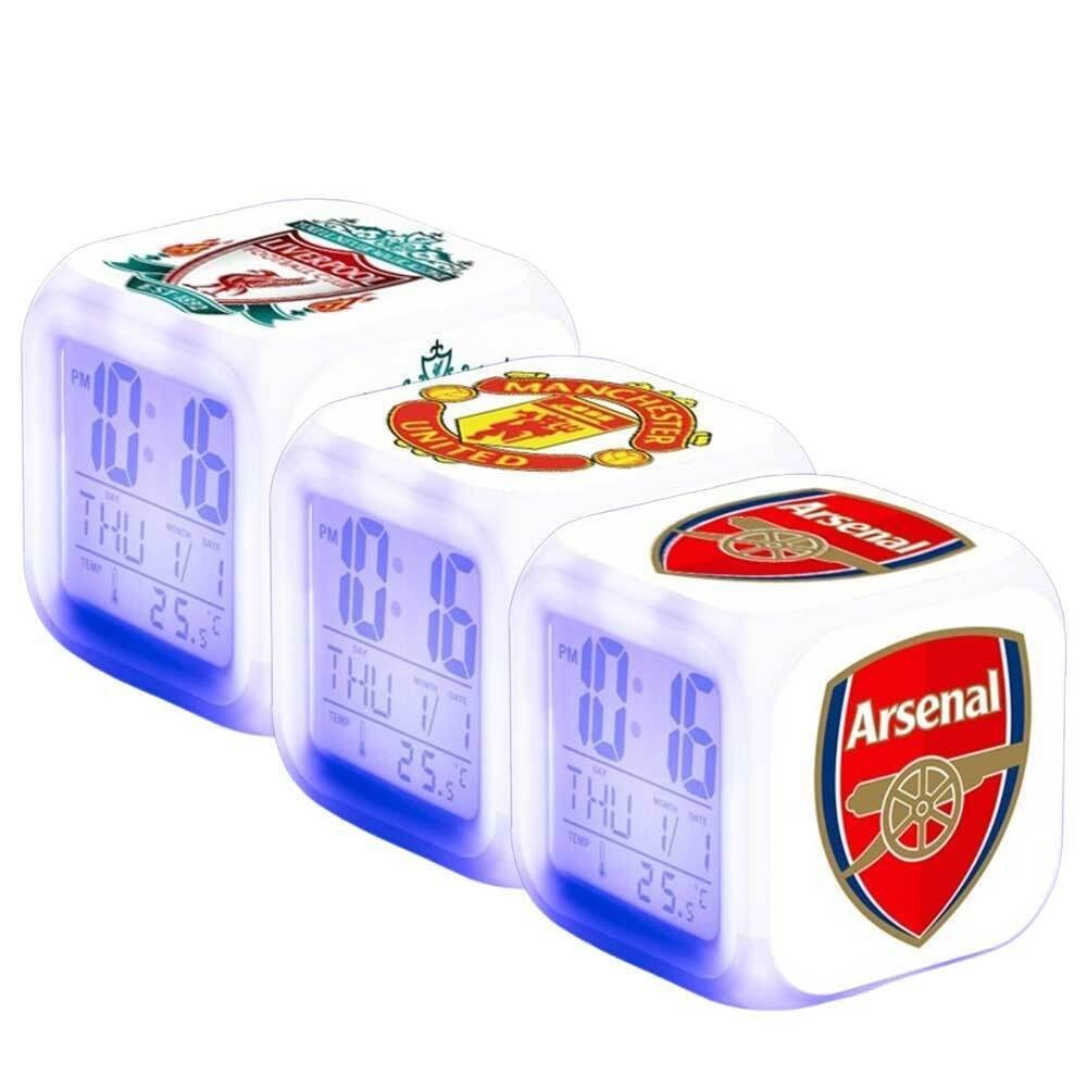LED Night Light Digital Lamp Alarm Clock 7-Colour Changing Great Gift Kids Boys