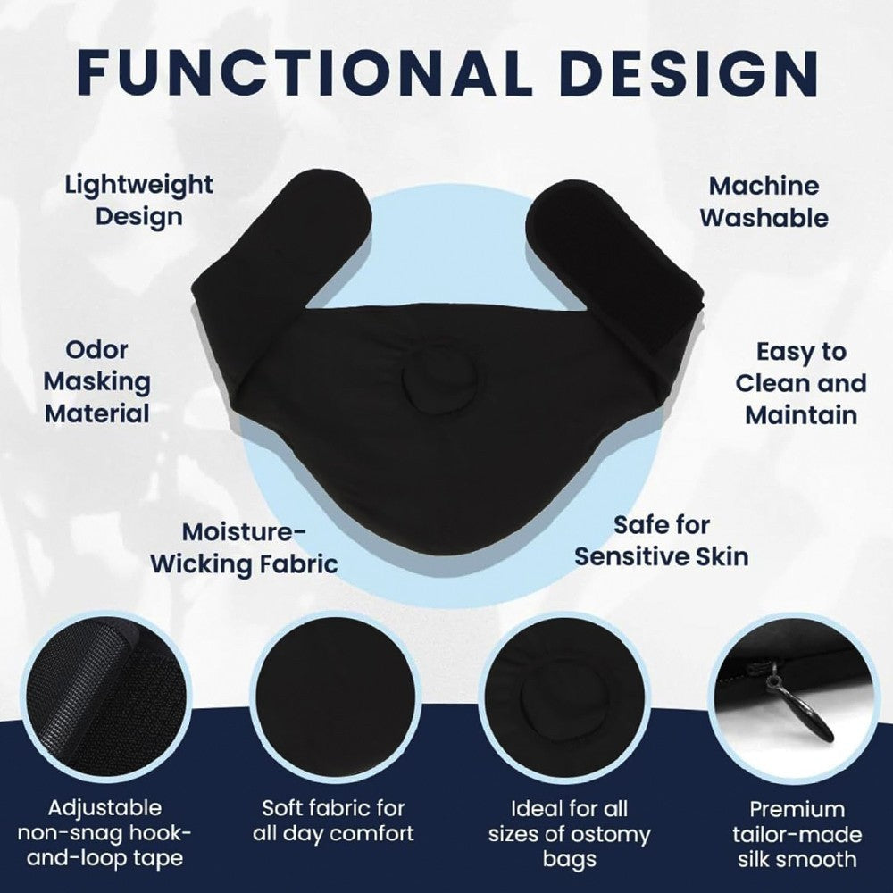 Generic Stoma Bag Stealth Belt Soft Oxford Fabric Stoma Bag Cover
