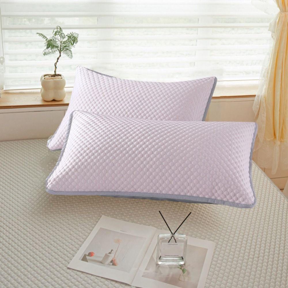 2pcs Cool Ice Bean Pillowcase Summer Pillowcover Pillow Protecter Breathable