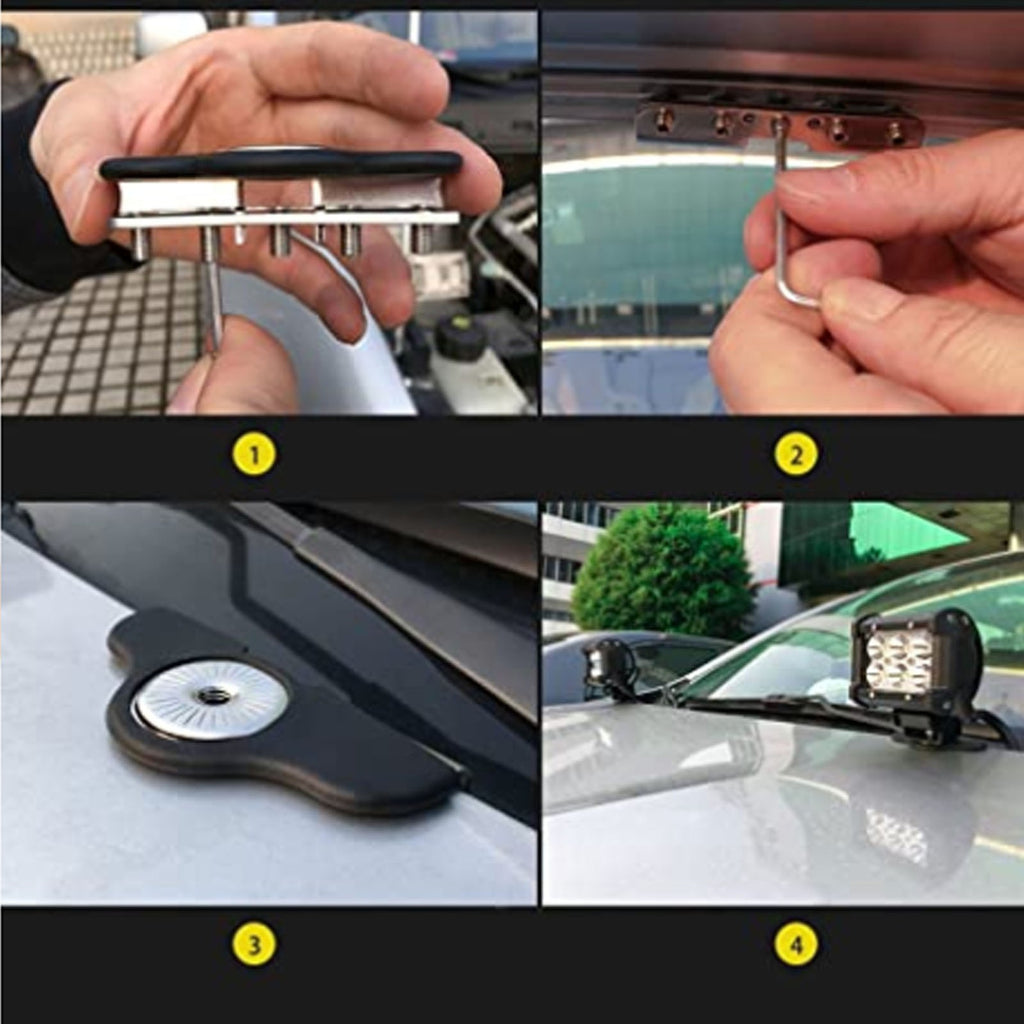 2pcs Light Bar Mounting Brackets Universal Mounting Bracket Car Led Ditch Lights