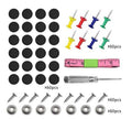 60Pcs Car Roof Liner Repair Kit Headliner Pins Buckles Rivets Fix
