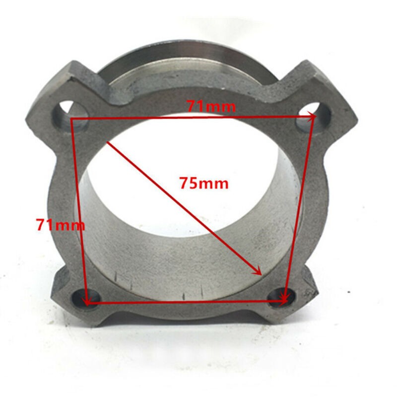3" 4 Bolt To 3" V Band Adaptor Turbo Exhaust Flange T3 GT35 Flange Adapter